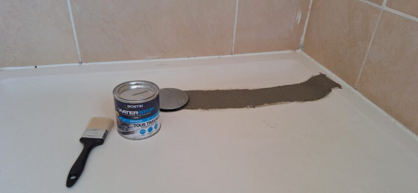 Réparation provisoire bonde de douche