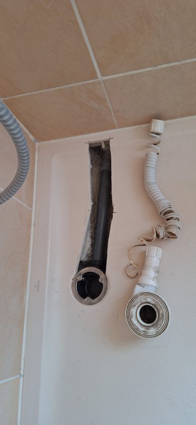 Réparation provisoire bonde de douche